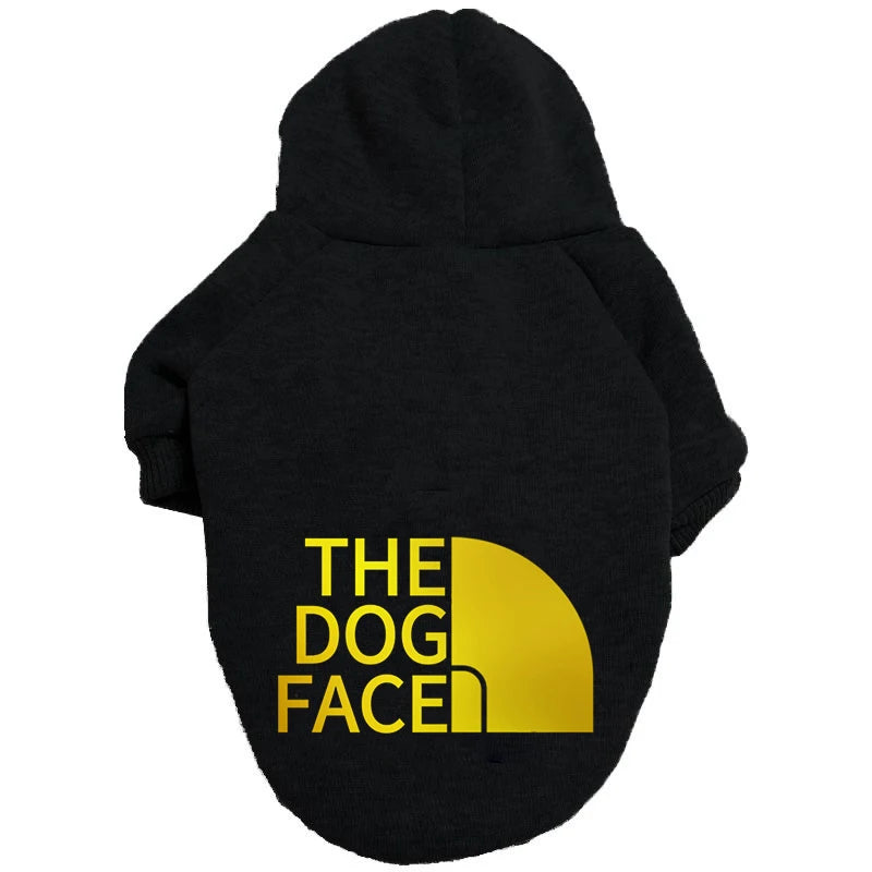 Pet Clothing Warm Autumn and Winter Hooded Sweater The Dog Face Gold Fur Big Dog Clothing Large Dog Clothing