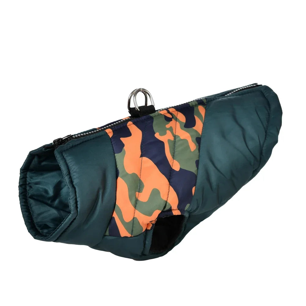 Pet Dog Clothes For Small Medium Dogs Cats Winter Warm Puppy Jacket Coat with D-ring Windproof Cat Clothing Bulldog Pug Outfits