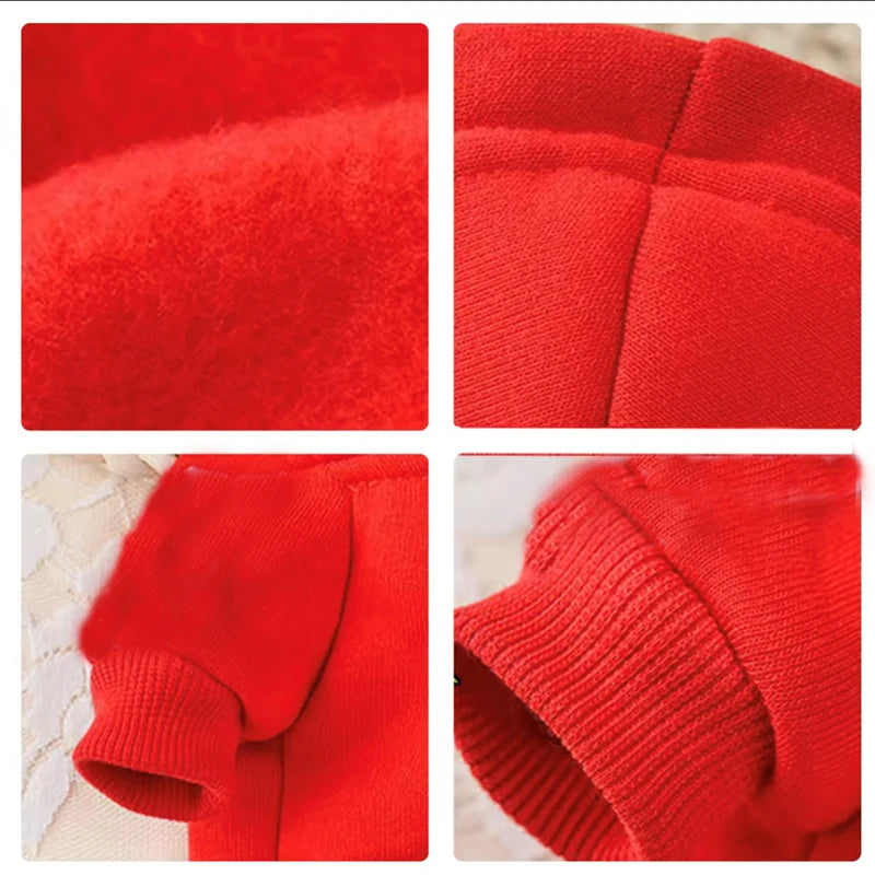 Pet Clothing Warm Autumn and Winter Hooded Sweater The Dog Face Gold Fur Big Dog Clothing Large Dog Clothing