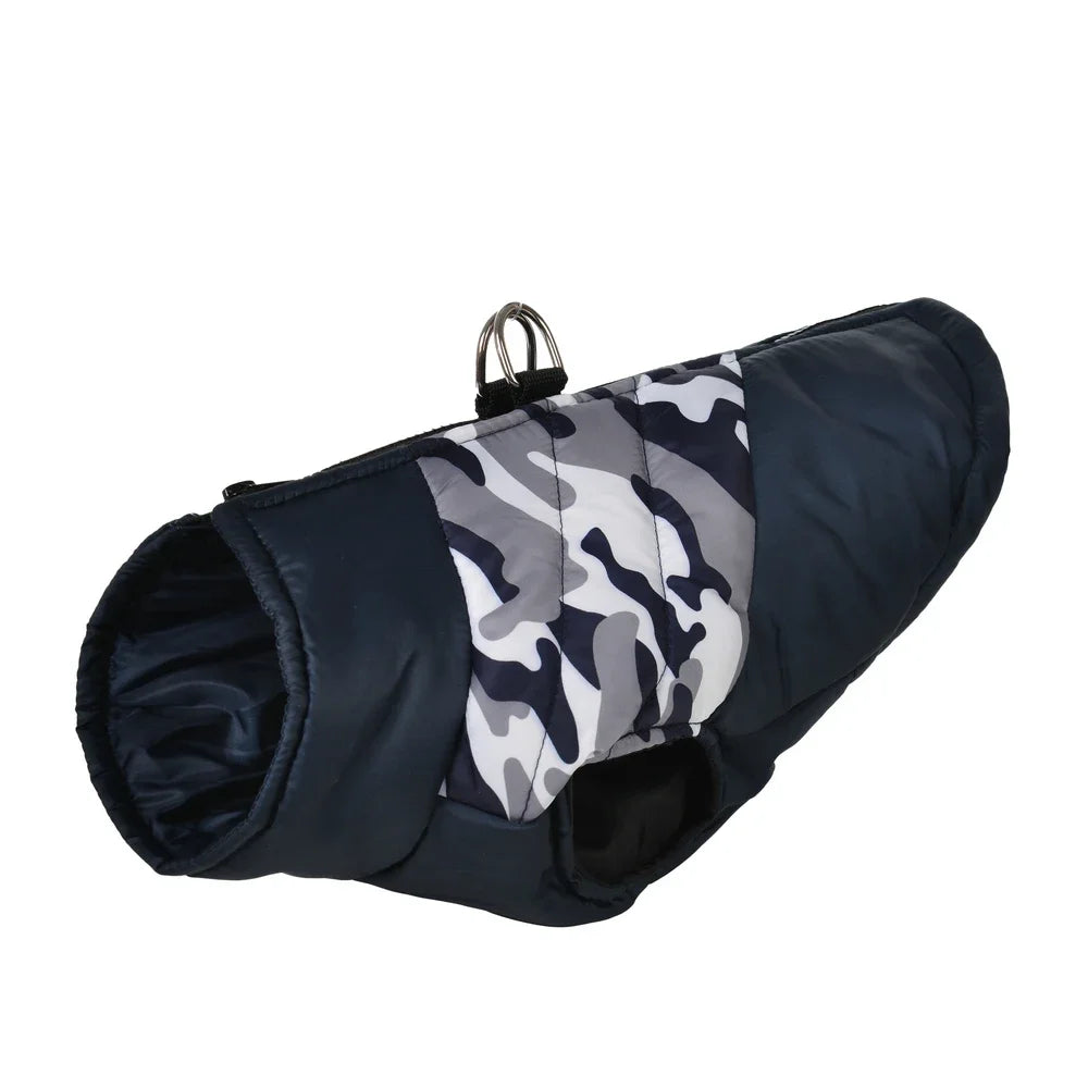 Pet Dog Clothes For Small Medium Dogs Cats Winter Warm Puppy Jacket Coat with D-ring Windproof Cat Clothing Bulldog Pug Outfits