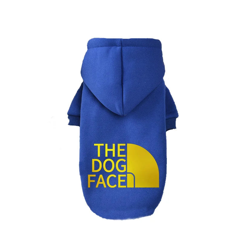 Pet Clothing Warm Autumn and Winter Hooded Sweater The Dog Face Gold Fur Big Dog Clothing Large Dog Clothing