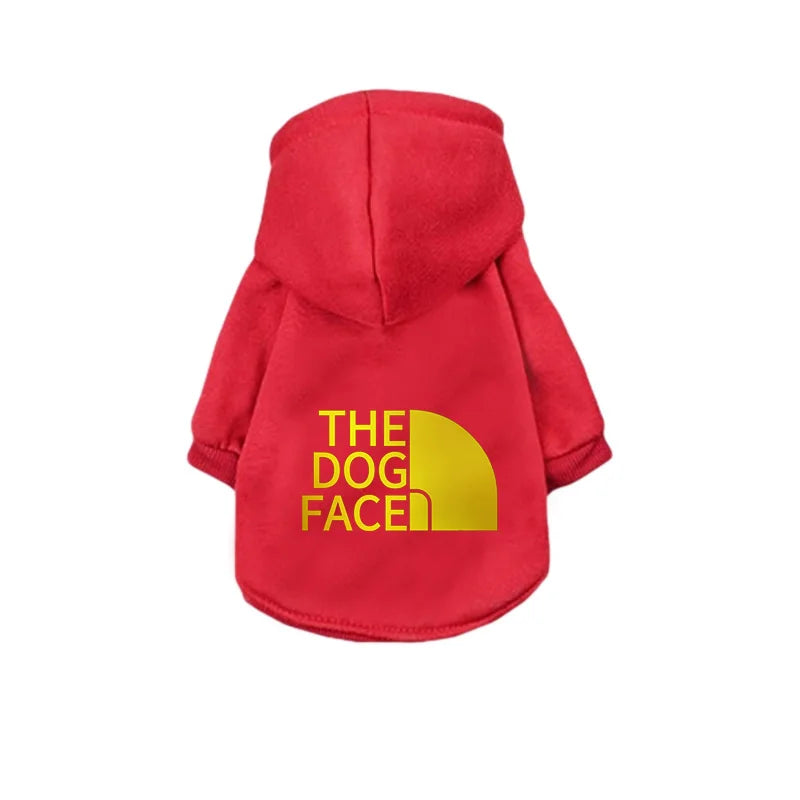 Pet Clothing Warm Autumn and Winter Hooded Sweater The Dog Face Gold Fur Big Dog Clothing Large Dog Clothing