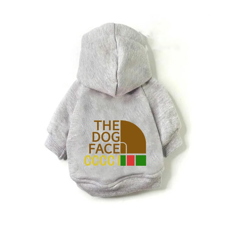 Pet Clothing Warm Autumn and Winter Hooded Sweater The Dog Face Gold Fur Big Dog Clothing Large Dog Clothing