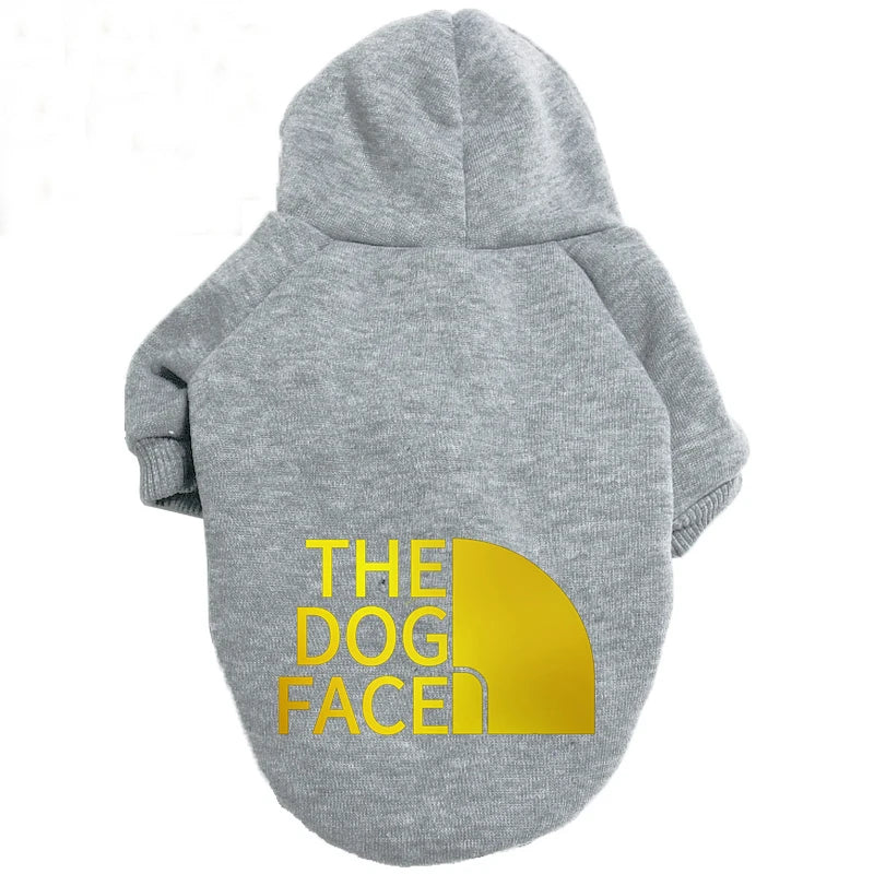 Pet Clothing Warm Autumn and Winter Hooded Sweater The Dog Face Gold Fur Big Dog Clothing Large Dog Clothing