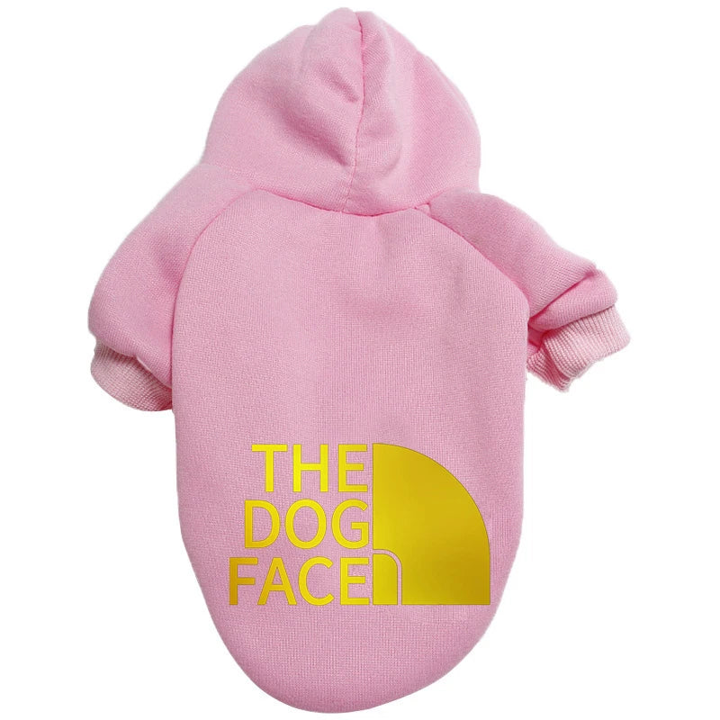 Pet Clothing Warm Autumn and Winter Hooded Sweater The Dog Face Gold Fur Big Dog Clothing Large Dog Clothing