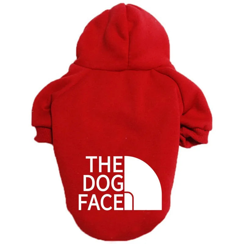 Pet Clothing Warm Autumn and Winter Hooded Sweater The Dog Face Gold Fur Big Dog Clothing Large Dog Clothing