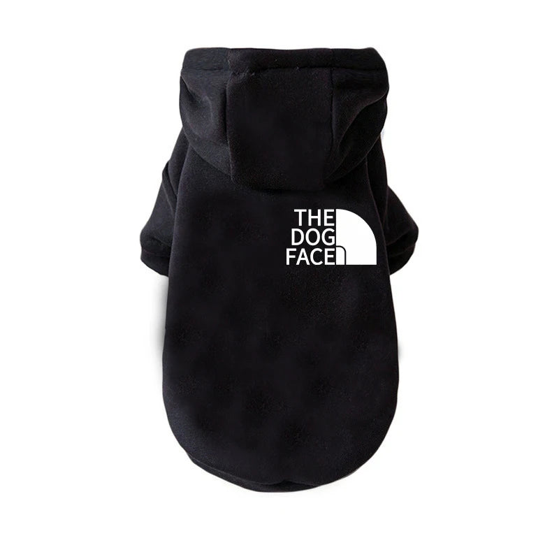 Pet Clothing Warm Autumn and Winter Hooded Sweater The Dog Face Gold Fur Big Dog Clothing Large Dog Clothing